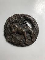 bronzen plaquette Horse, Antiek en Kunst, Antiek | Koper en Brons, Ophalen of Verzenden