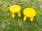 MAMMUT gele kinder krukjes stoeltje  2 x - kunststof buiten, Gebruikt, Ophalen of Verzenden, Stoel(en)