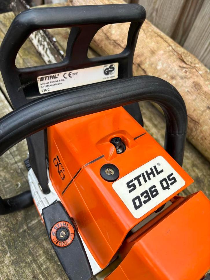 Stihl 036 QS Kettingzaag - Bouwjaar 2001, Tuin en Terras, Hand-tuingereedschap, Gebruikt, Overige soorten, Ophalen of Verzenden