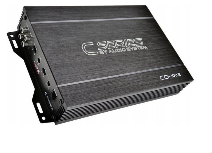 Audio System CO-100.2 versterker 2 kanaals 320 watts RMS met, Auto diversen, Autospeakers, Nieuw, Ophalen of Verzenden