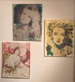 Peter Donkersloot - 3 luik, Antiek en Kunst, Kunst | Schilderijen | Klassiek, Ophalen