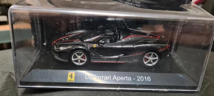 Atlas Ferrari LaFerrari APERTA 2016 zwart nieuw in doos, Hobby en Vrije tijd, Modelauto's | 1:43, Nieuw, Auto, Overige merken