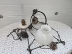 hanglamp - olielamp - petroleumlamp met contragewicht, Antiek en Kunst, Ophalen