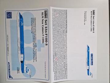 Decals Fokker 100 1/144 KLM beschikbaar voor biedingen