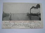 Enkhuizen 1901 Vertrek veerboot uit de haven  Stoomboot, Gelopen, Noord-Holland, Voor 1920, Verzenden