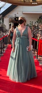 Gala jurk, Kleding | Dames, Ophalen of Verzenden, Zo goed als nieuw, Groen, Onder de knie