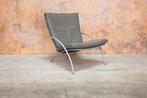 ZGANieuw lichtgrijze leren Harvink Uncle Sam design fauteuil, Huis en Inrichting, Harvink, Harvink, Design, 75 tot 100 cm