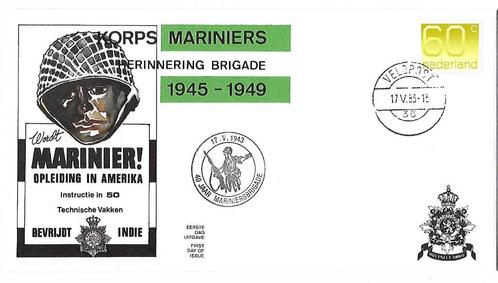 Brigade Korps Mariniers Indië 1945 – 1949 (drie enveloppen), Verzamelen, Militaria | Algemeen, Nederland, Ophalen of Verzenden
