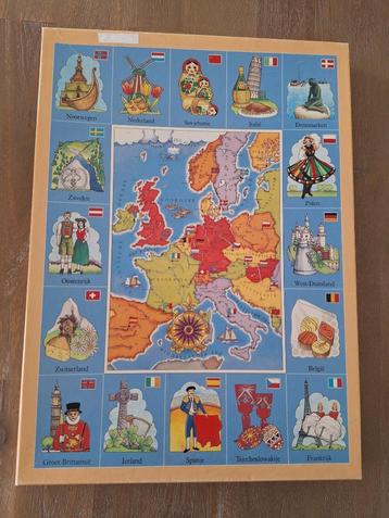 MB kinderpuzzel Europa - 280 stukjes beschikbaar voor biedingen