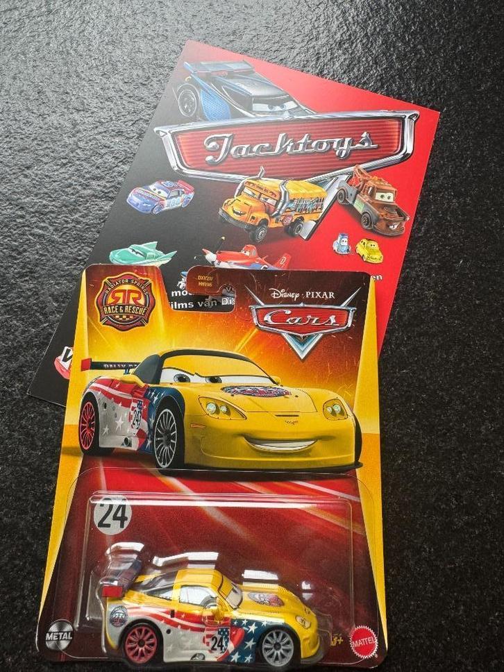 Cars Disney Pixar Race & Rescue Jeff Gorvette, Kinderen en Baby's, Speelgoed | Speelgoedvoertuigen, Nieuw, Ophalen of Verzenden