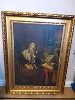 kopie slapende  vrouw  van Nicolaas Maes 1650 _ 1690, Antiek en Kunst, Ophalen