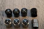 Mercedes ventieldoppen zwart/zilver nieuw, Auto diversen, Wieldoppen, Ophalen of Verzenden, Nieuw