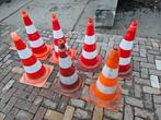 Zeven verkeerspionnen verkeerskegels pionnen kegels 75 cm, Ophalen, Gebruikt
