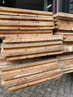 Grenen vloerdelen spijkervrij, Doe-het-zelf en Verbouw, Hout en Planken, Minder dan 25 mm, Grenen, Ophalen of Verzenden, Zo goed als nieuw
