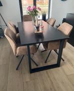 Te koop eettafel 160/90, Ophalen, Overige materialen, Gebruikt, 50 tot 100 cm