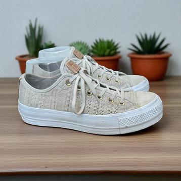 Converse Schoenen Maat 40 Beige Wit Platform All Star beschikbaar voor biedingen