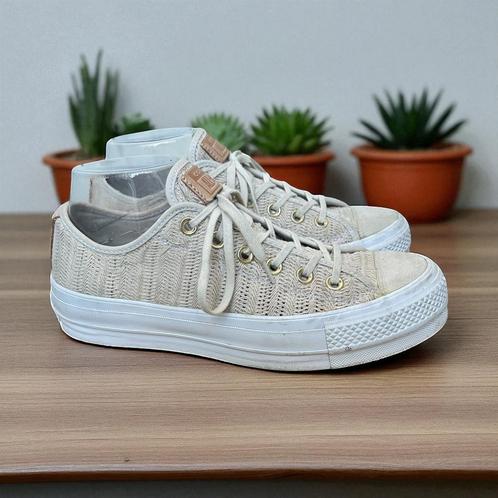 Converse Schoenen Maat 40 Beige Wit Platform All Star, Kleding | Dames, Schoenen, Zo goed als nieuw, Sneakers of Gympen, Beige