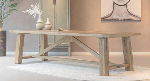 Prachtige Oud Eiken robuuste, stoere & unieke Kloostertafels, Huis en Inrichting, Tafels | Eettafels, Nieuw, 100 tot 150 cm, 200 cm of meer