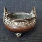 Antieke ca, 19e eeuwse Chinese QING LONG bronzen wierookvat, Antiek en Kunst, Antiek | Koper en Brons, Ophalen of Verzenden, Brons