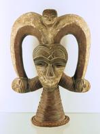 Div. Afr. kunst oa Kwele masker Gabon (251005-06), Antiek en Kunst, Ophalen of Verzenden