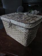 antiek BAKKERSBLIK decor GEVLOCHTEN MAND, blik bakker, Ophalen of Verzenden, Gebruikt, Overige, Overige merken