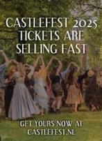 1 Ticket zondag Castlefest 2025 + parkeerkaart, Tickets en Kaartjes, Evenementen en Festivals