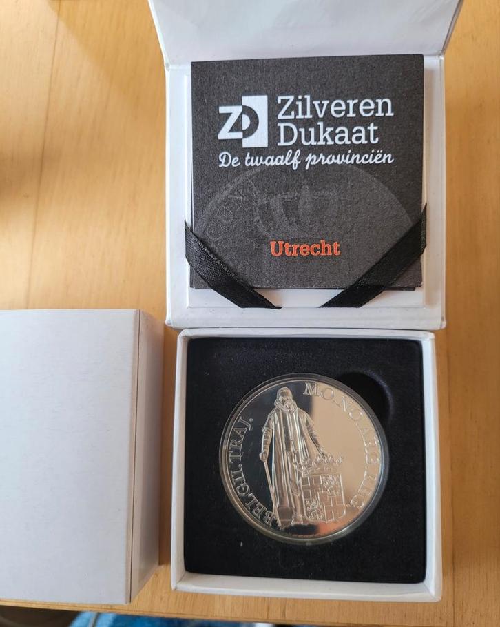 Zilveren Dukaat Utrecht 2017 Proof, Postzegels en Munten, Munten | Nederland, Losse munt, Overige waardes, Zilver, Ophalen of Verzenden