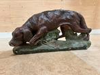 Beeld gips hond jachthond Capaldo, Antiek en Kunst, Kunst | Beelden en Houtsnijwerken, Ophalen of Verzenden