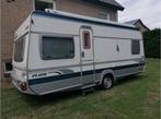 Mooie Fendt platin 510, met mover en Isabella voortent, Caravans en Kamperen, Caravans, Rondzit, Frans bed, Particulier, Fendt