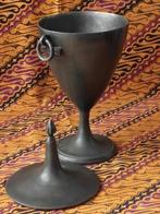 Mooie antieke bokaal uit Duitsland van tin 31 cm., Ophalen of Verzenden