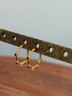 Franky Amsterdam hoops goud met blauwe steentjes zgan, Ophalen of Verzenden, Zo goed als nieuw, Blauw, Goud