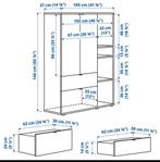 IKEA Kast - Wit - Met Lades & Deuren, Ophalen, Overige materialen, 100 tot 150 cm, 100 tot 150 cm