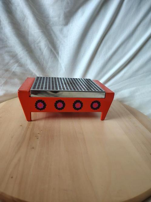 Vintage jaren 70 Brabantia oranje warmhoudplaatje, Huis en Inrichting, Keuken | Keukenbenodigdheden, Gebruikt, Ophalen of Verzenden