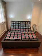Bed met elektrische schotel lattenbodem, Ophalen of Verzenden, Zo goed als nieuw, Tweepersoons