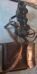 Antieke Verrekijker met Lederen Tas, Antiek en Kunst, Ophalen of Verzenden