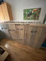 Kast steigerhout, Huis en Inrichting, Kasten | Kledingkasten, 200 cm of meer, 100 tot 150 cm, 50 tot 75 cm, Ophalen