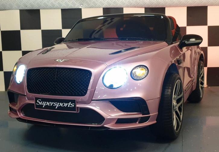 Kinderauto Bentley Continental - verlichting - soft start, Kinderen en Baby's, Speelgoed | Buiten | Accuvoertuigen, Nieuw, Ophalen of Verzenden