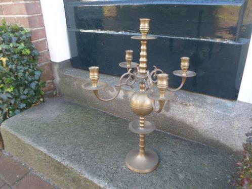 Koperen KANDELAAR messing 5 lichts kandelaber 45 cm hoog, Antiek en Kunst, Antiek | Kandelaars, Koper of Brons, Ophalen of Verzenden