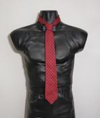 Donkerrode stropdas met dessin van 100% zijde van Suitsupply, Verzenden, Zo goed als nieuw, Rood, Met patroon