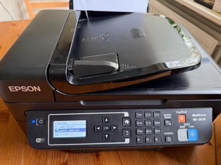 Epson WF-2630 printer, scanner. Met 10 volle cartridges., Computers en Software, Printers, Gebruikt, All-in-one, Inkjetprinter