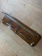 Vintage Kapstok Chroom & Hout, Huis en Inrichting, Woonaccessoires | Kapstokken, Gebruikt, Minder dan 100 cm, Hout, Ophalen