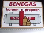 grote sticker benegas butaan propaan logo 22x15cm, Verzenden, Zo goed als nieuw, Bedrijf of Vereniging