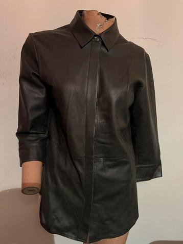 STEFANIE VEN ESCH blouse M  origineel ZGAN ECHT LEER beschikbaar voor biedingen