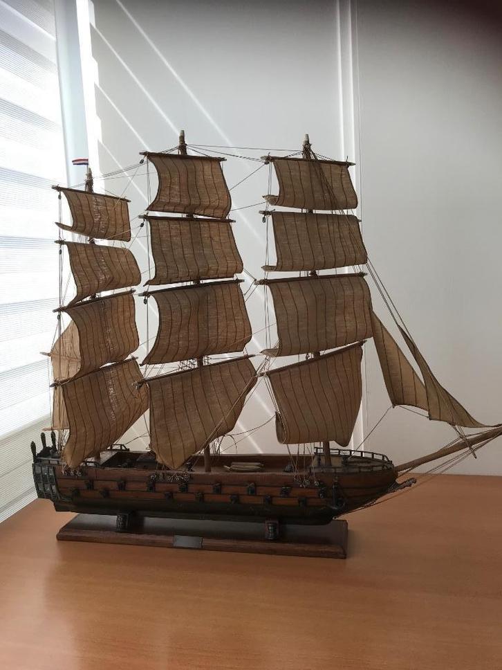 Prachtig Modelschip Driemaster, Antiek en Kunst, Kunst | Overige Kunst, Ophalen