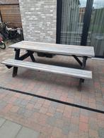 Stevige degelijke picknicktafel, Tuin en Terras, Picknicktafels, Ophalen, Zo goed als nieuw, Rechthoekig
