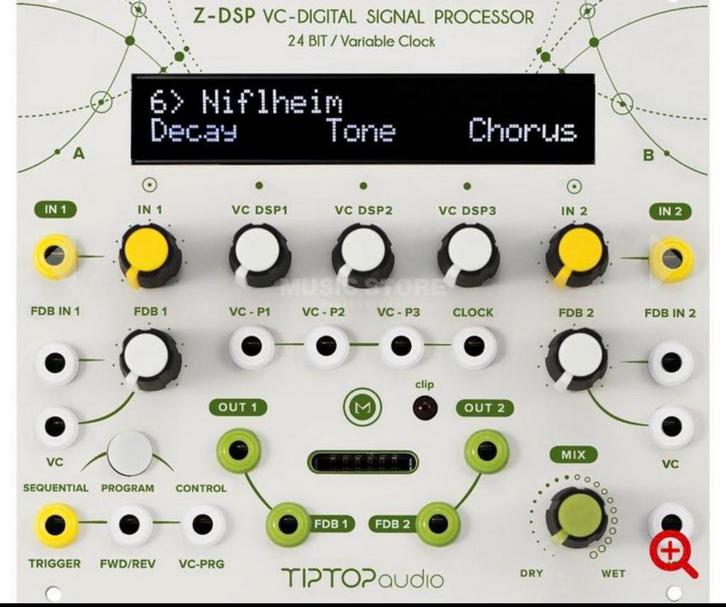Tiptop Audio Z-DSP + Valhalla Shimmer + Dragonfly Delay MkII, Muziek en Instrumenten, Soundmodules, Zo goed als nieuw, Ophalen of Verzenden