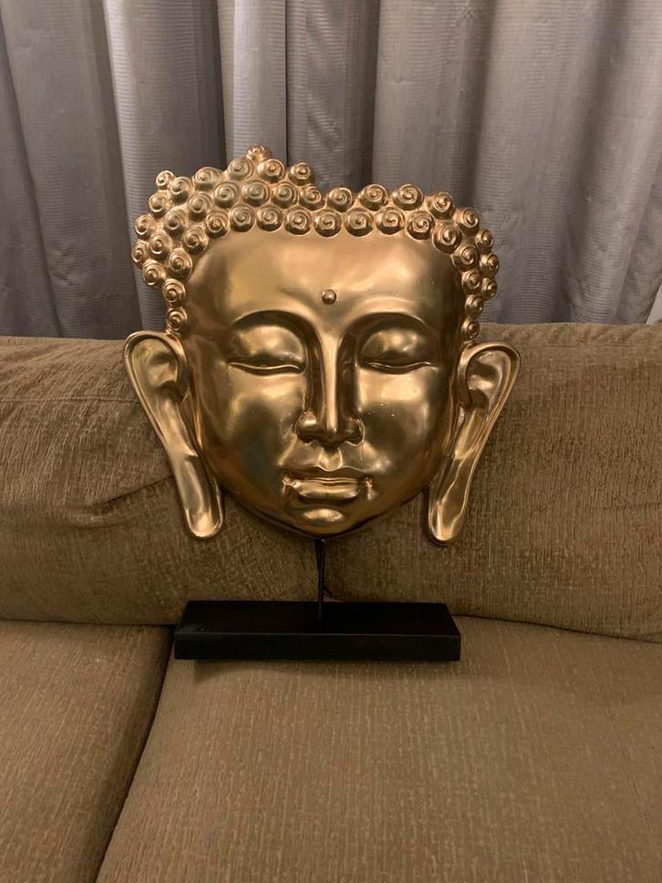 Gouden Boeddha decoratie beeld groot xl, Huis en Inrichting, Woonaccessoires | Boeddhabeelden, Zo goed als nieuw, Ophalen