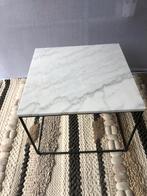 Nieuwe marmeren salontafel met metalen onderstel, Ophalen, ., ., Vierkant