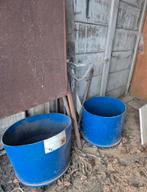 2 grote plastic bakken, Ophalen, Kunststof, Minder dan 30 cm, Rond