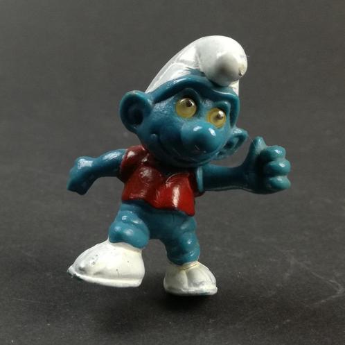 Smurfen PLAGIAAT Voetballer Smurf 20035, Verzamelen, Smurfen, Gebruikt, Poppetje, Figuurtje of Knuffel, Verschillende Smurfen
